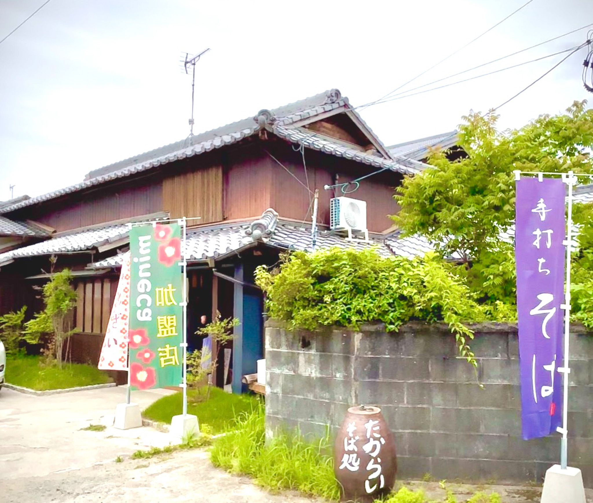 佐賀県上峰町のそば処たからいでいただく、たからいランチと二八蕎麦